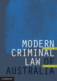 Produktbild: Modern Criminal Law of Australia