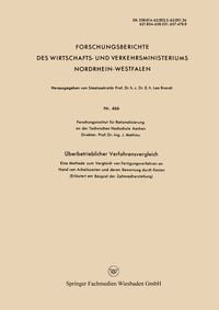 Produktbild: &Uuml;berbetrieblicher Verfahrensvergleich