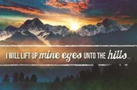 Produktbild: Postcard - I Will Life Mine Eyes