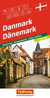 Produktbild: Hallwag Strassenkarte D&auml;nemark 1:300.000