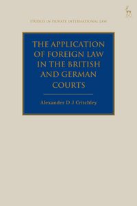 Produktbild: Critchley, A: Application of Foreign Law in the British and