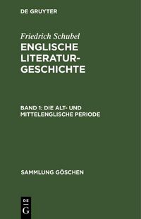Produktbild: Die alt- und mittelenglische Periode