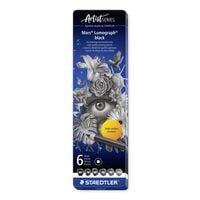 Produktbild: STAEDTLER Bleistifte Lumograph Black Bleistifte, 6er Set, 6 H&auml;rtegrade