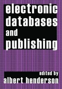 Produktbild: Henderson, A: Electronic Databases and Publishing