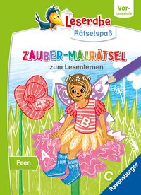 Produktbild: Leserabe R&auml;tselspa&szlig; - Zauber-Malr&auml;tsel zum Lesenlernen: Feen (Vor-Lesestufe)