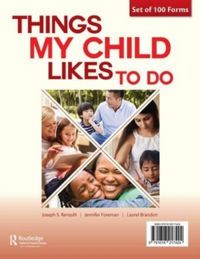 Produktbild: Foreman, J: Things My Child Likes to Do Forms