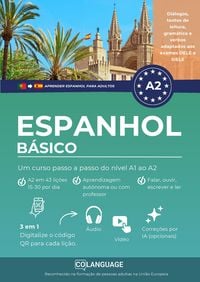 Produktbild: Aprender espanhol A2 b&aacute;sico. Um curso passo a passo do n&iacute;vel A1 ao A2