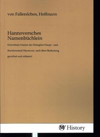 Produktbild: Hannoversches Namenb&uuml;chlein