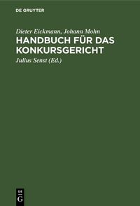 Produktbild: Handbuch f&uuml;r das Konkursgericht