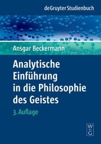 Produktbild: Analytische Einf&uuml;hrung in die Philosophie des Geistes
