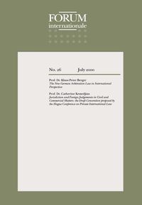 Produktbild: Forum Internationale: The New German Arbitration Law in International Perspective