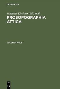 Produktbild: Prosopographia Attica