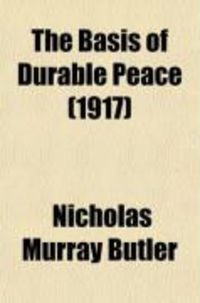 Produktbild: The Basis of Durable Peace