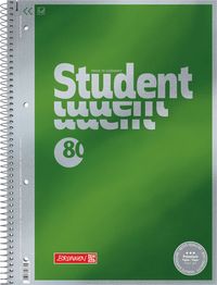 Produktbild: Brunnen Collegeblock Premium Student, A4 Lineatur 20, gr&uuml;n
