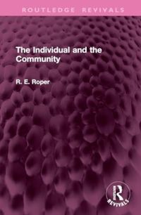 Produktbild: Roper, R: Individual and the Community