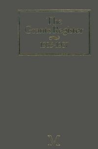 Produktbild: The Grants Register 1985-1987