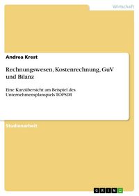 Produktbild: Rechnungswesen, Kostenrechnung, GuV und Bilanz