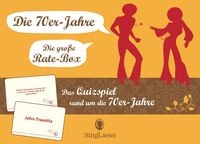 Produktbild: Das gro&szlig;e 70er-Jahre-Quiz. Das Spiel f&uuml;r Senioren rund um die 70er Jahre. Spiele-Box mit 100 Karten