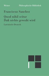 Produktbild: Quod nihil scitur. Da&szlig; nichts gewu&szlig;t wird
