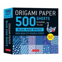 Produktbild: Origami Paper 500 Sheets Blue & White 6 (15 CM)