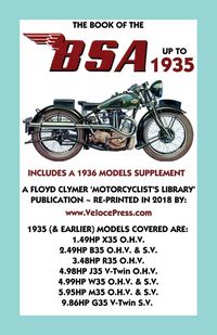 Produktbild: Book of the BSA Up to 1935 - Includes a 1936 Models Supplement