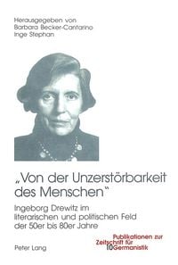 Produktbild: &laquo;Von der Unzerst&ouml;rbarkeit des Menschen&raquo;