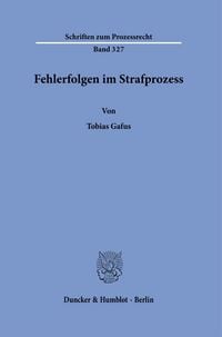 Produktbild: Fehlerfolgen im Strafprozess