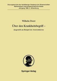 Produktbild: &Uuml;ber den Krankheitsbegriff - dargestellt am Beispiel der Arteriosklerose