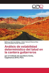 Produktbild: An&aacute;lisis de estabilidad determin&iacute;stico del talud en la cantera guitarreros