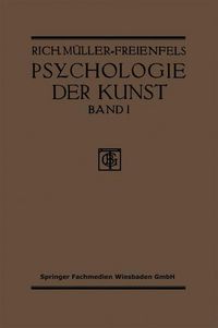 Produktbild: Allgemeine Grundlegung und Psychologie des Kunstgeniessens