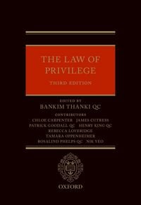 Produktbild: The Law of Privilege