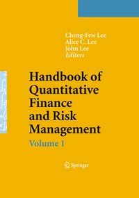 Produktbild: Handbook of Quantitative Finance and Risk Management