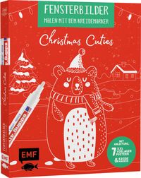 Produktbild: Vorlagenmappe Fensterbilder malen mit dem Kreidemarker &ndash; Christmas Cuties