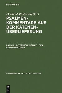 Produktbild: Untersuchungen zu den Psalmenkatenen