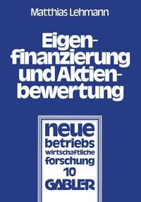Produktbild: Eigenfinanzierung und Aktienbewertung