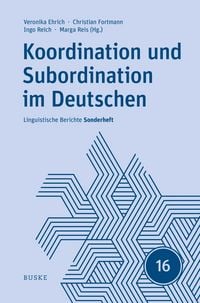Produktbild: Koordination und Subordination im Deutschen