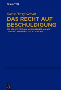 Produktbild: Das Recht auf Beschuldigung