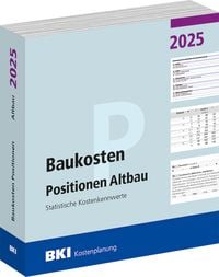 Produktbild: BKI Baukosten Positionen Altbau 2025