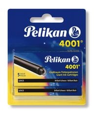 Produktbild: Pelikan Tintenpatronen 4001&reg;, 2 x 5 Gro&szlig;raum-Patronen Brillant-Schwarz