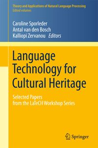 Produktbild: Language Technology for Cultural Heritage