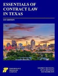 Produktbild: Essentials of Contract Law in Texas