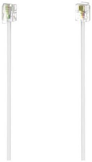 Produktbild: Hama Telefon (analog) Anschlusskabel [1x RJ11-Stecker 6p4c - 1x RJ11-Stecker 6p4c] 3m Wei&szlig;
