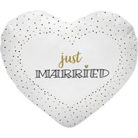 Produktbild: Pl&uuml;schkissen Herz Just married