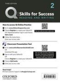 Produktbild: Q: Skills for Success: Level 2: Reading and Writing Teacher's Access Card
