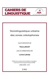 Produktbild: Sociolinguistique urbaine des zones cr&eacute;olophones