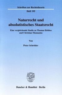 Produktbild: Naturrecht und absolutistisches Staatsrecht.