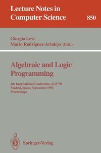Produktbild: Algebraic and Logic Programming