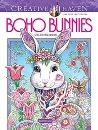 Produktbild: Creative Haven Boho Bunnies Coloring Book