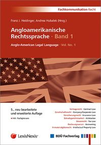 Produktbild: Angloamerikanische Rechtssprache &middot; Band 1