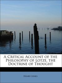 Produktbild: Jones, H: Critical Account of the Philosophy of Lotze, the D
